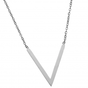 Long necklace stark zilver