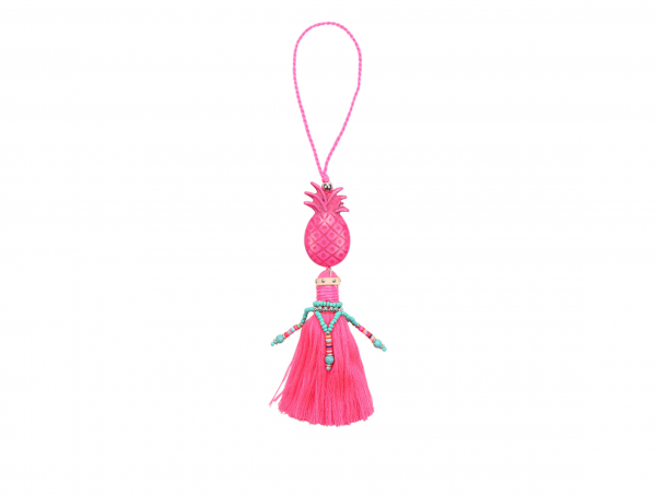 Accessoire pineapple tassel roze